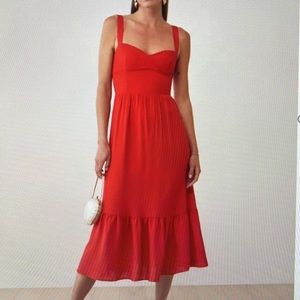 Reformation Celestial Dress in Red